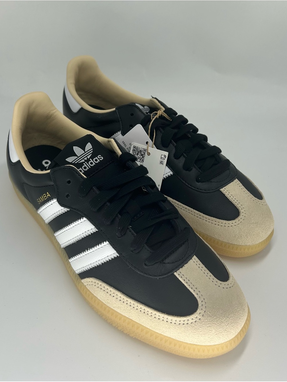 New Adidas Samba OG Men’s Sneakers Core Black White Style JS3832 - Picture 3 of 16